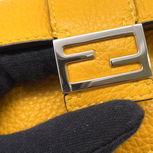 将图像加载到图库查看器中,FENDI Micro Flat Baguette Shoulder Pochette Yellow7M0311 Leather