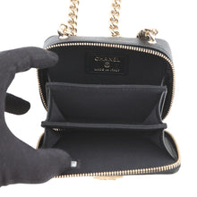 将图像加载到图库查看器中,CHANEL Boy Chanel Mini Chain Clutch BlackAP2708 Caviar Leather