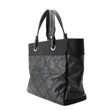 Load image into Gallery viewer, CHANEL Paris-Biarritz Tote BlackA34209 Leather Canvas Size MM