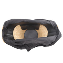 Load image into Gallery viewer, BALENCIAGA Beach bag Beige/Black Raffia Leather Size Medium