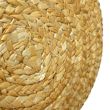 Load image into Gallery viewer, BALENCIAGA Beach bag Beige/Black Raffia Leather Size Medium