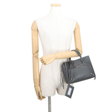Load image into Gallery viewer, BALENCIAGA Paper Zip-Around 2-Way Bag Gray357333 Leather Size Mini