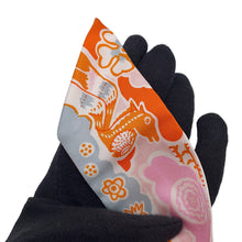 将图像加载到图库查看器中,HERMES Twilly Bingata Orange/Multicolor Silk100%