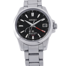 Load image into Gallery viewer, SEIKO Grand Seiko Heritage Collection GMT Spring Drive W40mm Stainless Steel Black DialSBGE013