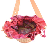Load image into Gallery viewer, BVLGARI Serpenti Bucket Bag Shoulder Bag Orange Rattan Leather
