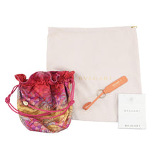Load image into Gallery viewer, BVLGARI Serpenti Bucket Bag Shoulder Bag Orange Rattan Leather