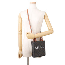 Load image into Gallery viewer, CELINE Triomphe Vertical Cover Mini Tan194372BZK.04LU PVC Leather Size Mini
