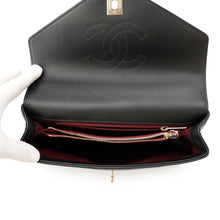 Load image into Gallery viewer, CHANEL Chevron ChainShoulder Black Leather