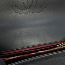 Load image into Gallery viewer, CHANEL Chevron ChainShoulder Black Leather
