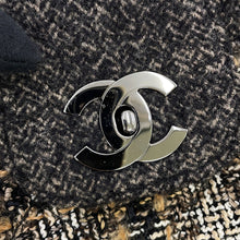 Load image into Gallery viewer, CHANEL Chain one belt Black/Dark Brown/Multicolor Tweed Leather
