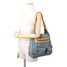 将图像加载到图库查看器中,LOUIS VUITTON Baggy Blue/YellowM95048 Monogram Denim Size GM