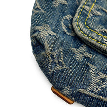 将图像加载到图库查看器中,LOUIS VUITTON Baggy Blue/YellowM95048 Monogram Denim Size GM