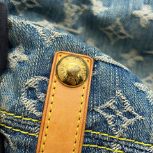 将图像加载到图库查看器中,LOUIS VUITTON Baggy Blue/YellowM95048 Monogram Denim Size GM