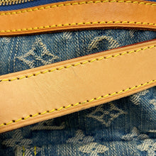 将图像加载到图库查看器中,LOUIS VUITTON Baggy Blue/YellowM95048 Monogram Denim Size GM