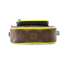 Load image into Gallery viewer, LOUIS VUITTON Christopher wearable wallet Noir/Brown/Neon YellowM80793 Monogram Macassar Canvas