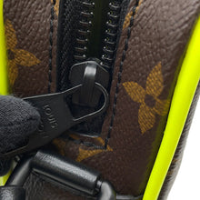 Load image into Gallery viewer, LOUIS VUITTON Christopher wearable wallet Noir/Brown/Neon YellowM80793 Monogram Macassar Canvas