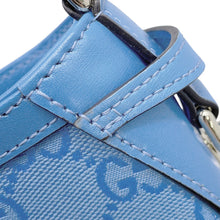 Load image into Gallery viewer, GUCCI Moonside Shoulder Bag Mini Light Blue786035 GG Canvas Leather Size Mini