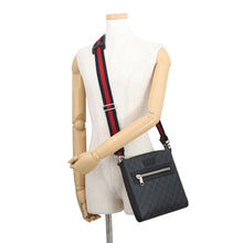 Load image into Gallery viewer, GUCCI Messenger bag Black523599 GG Supreme Leather Size Small