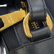 Load image into Gallery viewer, PRADA Cross Body Bag Black1BH089 Canvas Leather