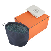 Load image into Gallery viewer, HERMES Chaine d'Ancre Handbag Black/ Navy Veau Madame Silk