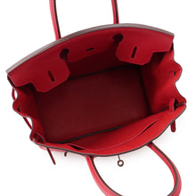 将图像加载到图库查看器中,HERMES Birkin Rouge Casaque Taurillon Clemence Size 30