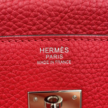 将图像加载到图库查看器中,HERMES Birkin Rouge Casaque Taurillon Clemence Size 30