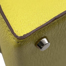 Load image into Gallery viewer, HERMES Mini Kelly 2 Lime Chevre Myzore Goatskin