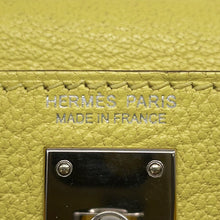 Load image into Gallery viewer, HERMES Mini Kelly 2 Lime Chevre Myzore Goatskin