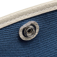 Load image into Gallery viewer, HERMES Garden Party Craie/Ecru/Blue de Prusse Toile H Country Leather Size TPM