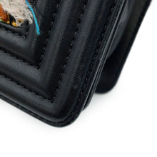 将图像加载到图库查看器中,CHANEL Boy Chanel ChainShoulder Bag Black/Multicolor Tweed Lambskin Size Small