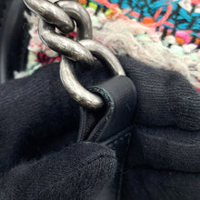 Load image into Gallery viewer, CHANEL Boy Chanel ChainShoulder Bag Black/Multicolor Tweed Lambskin Size Small