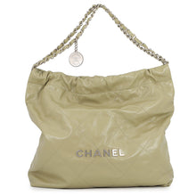 Load image into Gallery viewer, CHANEL CHANEL 22 KhakiAS3260 Shiny Calf Leather Size Small