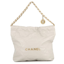 Load image into Gallery viewer, CHANEL CHANEL 22 IvoryAS3260 Shiny Calf Leather Size Small