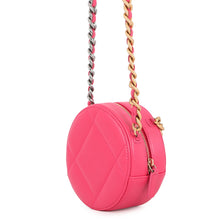 将图像加载到图库查看器中,CHANEL CHANEL19 Round Chain Shoulder Bag PinkAP0945 Lambskin