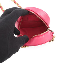Load image into Gallery viewer, CHANEL CHANEL19 Round Chain Shoulder Bag PinkAP0945 Lambskin