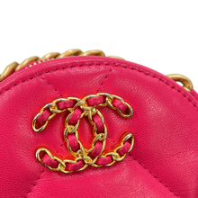 Load image into Gallery viewer, CHANEL CHANEL19 Round Chain Shoulder Bag PinkAP0945 Lambskin