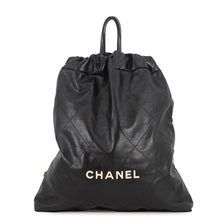 Load image into Gallery viewer, CHANEL CHANEL22 Backpack BlackAS3313 Shiny Calf Leather Size Large