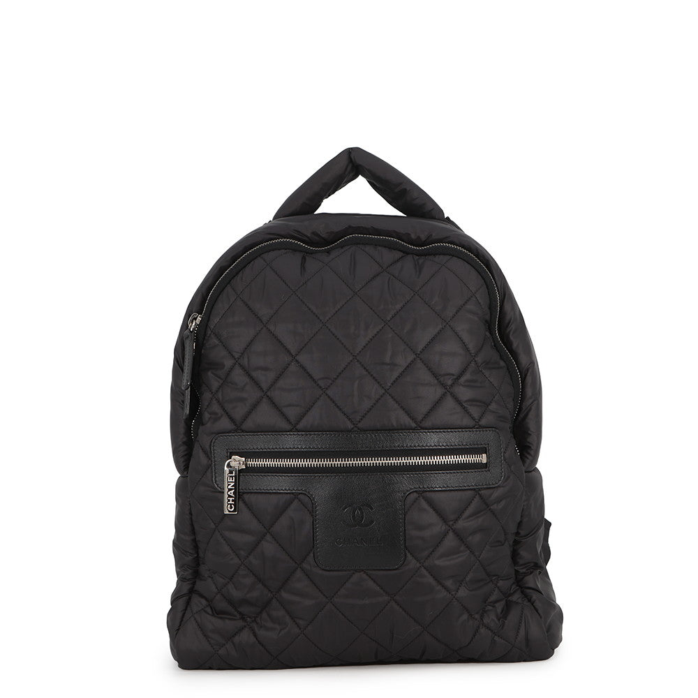 CHANEL Coco Cocoon Backpack Black/BordeauxA92559 Nylon Leather– GALLERY RARE Global Online Store