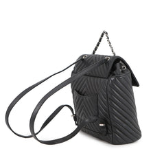 将图像加载到图库查看器中,CHANEL V Stitch Backpack BlackA91121 Lambskin
