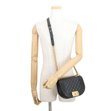 Load image into Gallery viewer, CHANEL Boy Chanel Half Moon Shoulder Bag BlackAS3350 Caviar Leather Size Small
