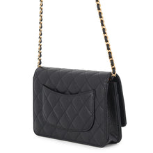 Load image into Gallery viewer, CHANEL Matelasse Classic Chain Wallet BlackAP0250 Caviar Leather