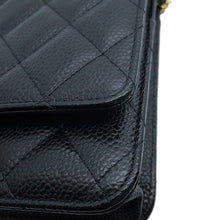 Load image into Gallery viewer, CHANEL Matelasse Classic Chain Wallet BlackAP0250 Caviar Leather