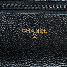 Load image into Gallery viewer, CHANEL Matelasse Classic Chain Wallet BlackAP0250 Caviar Leather