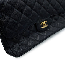Load image into Gallery viewer, CHANEL Matelasse Double Flap ChainShoulder Bag BlackA58600 Caviar Leather Size 30