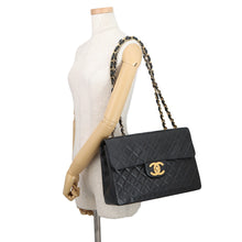 Load image into Gallery viewer, CHANEL Jumbo Matelasse ChainShoulder Bag BlackA04412 Lambskin Size 33