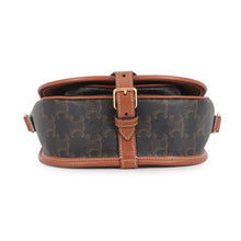Load image into Gallery viewer, CELINE Falco Shoulder Bag Tan191502 PVC Leather Size Medium