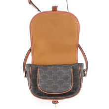 Load image into Gallery viewer, CELINE Falco Shoulder Bag Tan191502 PVC Leather Size Medium