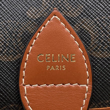 Load image into Gallery viewer, CELINE Falco Shoulder Bag Tan191502 PVC Leather Size Medium