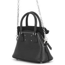 将图像加载到图库查看器中,Maison Margiela Margiela 5AC 2-way Handbag BlackS56WG0081P4455T8013 Calf Leather Canvas Size micro
