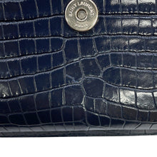 Load image into Gallery viewer, SAINT LAURENT PARIS Sunset ChainShoulder Bag Navy442906 Croco embossed leather Size Medium